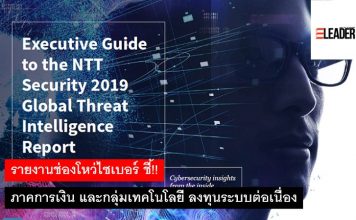 รายงานช่องโหว่ไซเบอร์ ชี้!! ภาคการเงิน และกลุ่มเทคโนโลยี ลงทุนระบบต่อเนื่อง